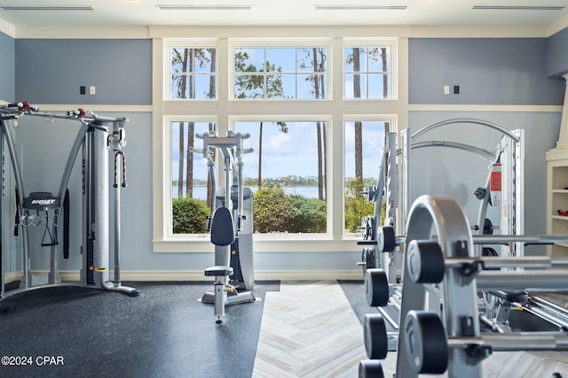 view of exercise room