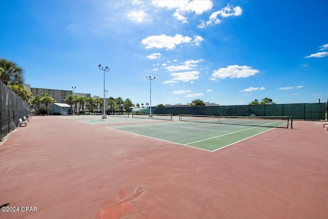 view of tennis court