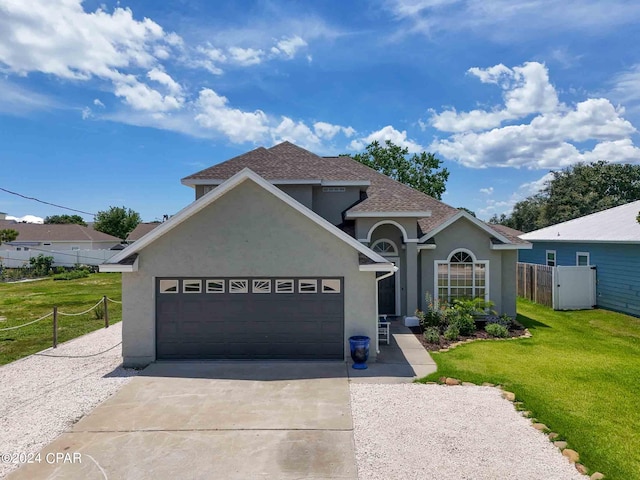 view of front of house with a front yard