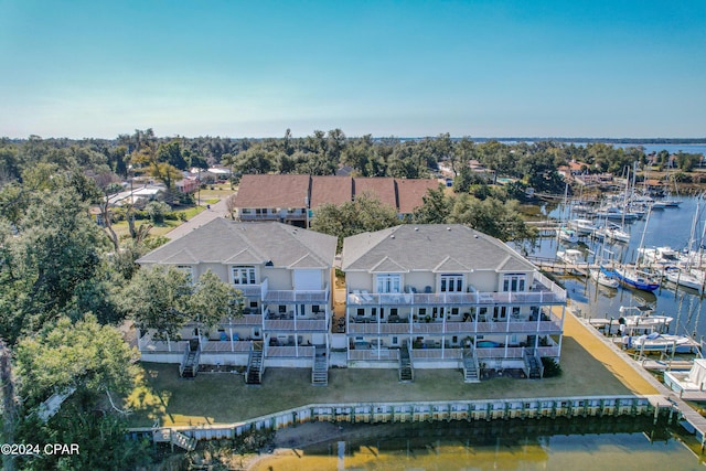 244 E 3rd Pl, Panama City, FL 32401 - drone / aerial view with a water view