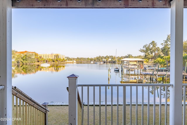 244 E 3rd Pl, Panama City, FL 32401 - view of dock with a water view
