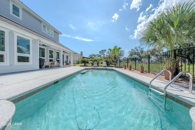 view of pool with a patio area