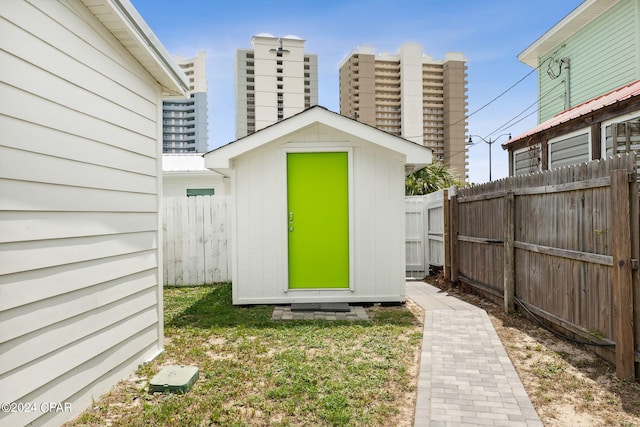 view of outbuilding