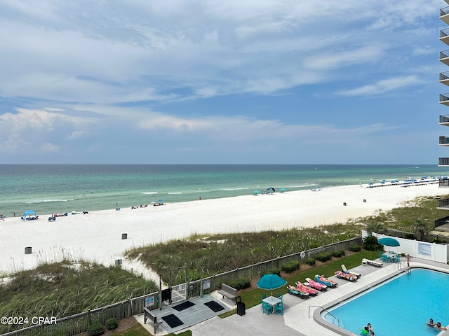 water view featuring a view of the beach