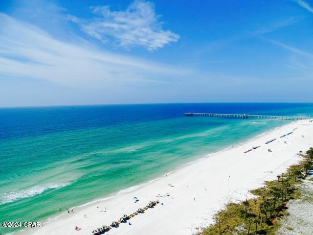 water view featuring a view of the beach