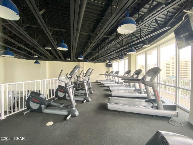 view of exercise room