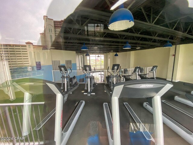 view of workout area