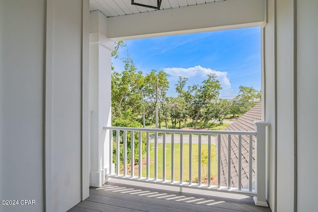 view of balcony