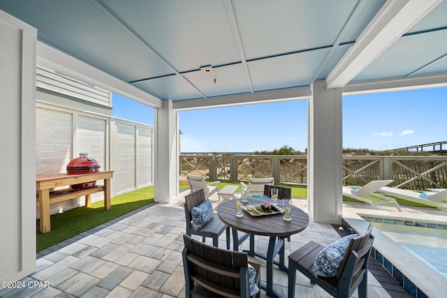 view of sunroom / solarium