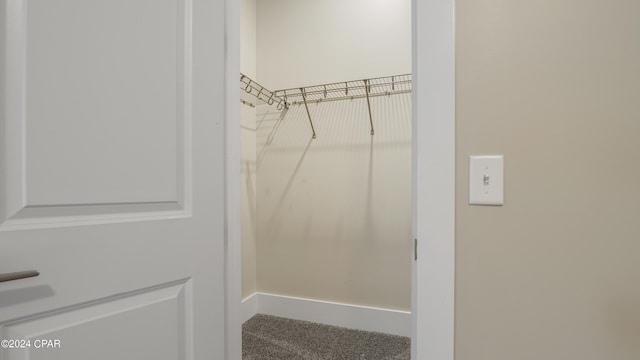 view of closet