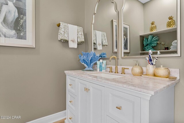 bathroom featuring vanity