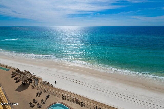 water view with a beach view