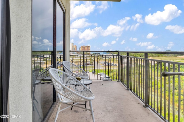 view of balcony