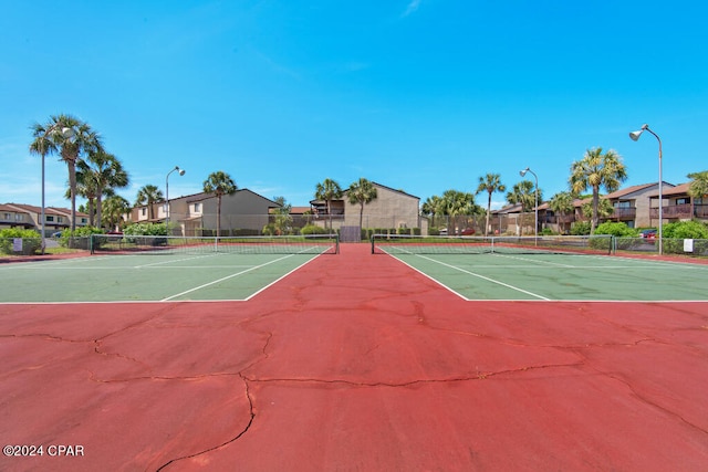 view of tennis court