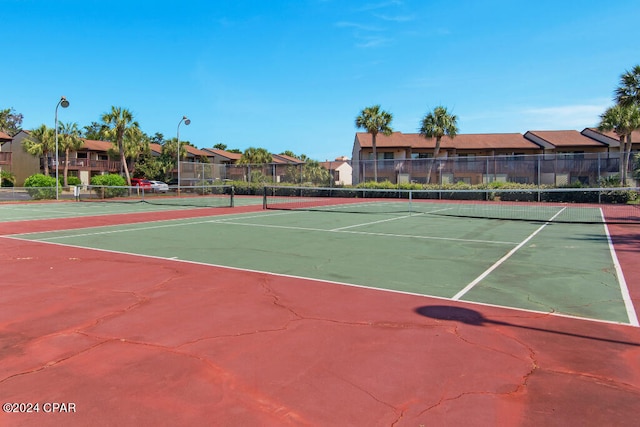 view of tennis court