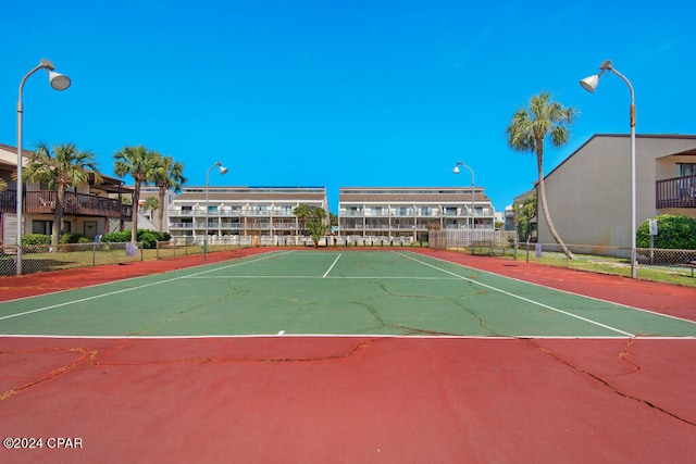 view of tennis court