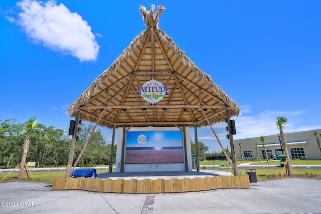 view of property's community featuring a gazebo