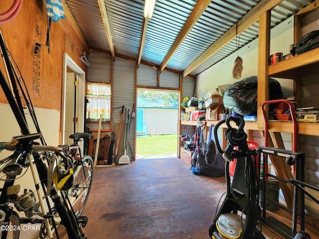 view of horse barn