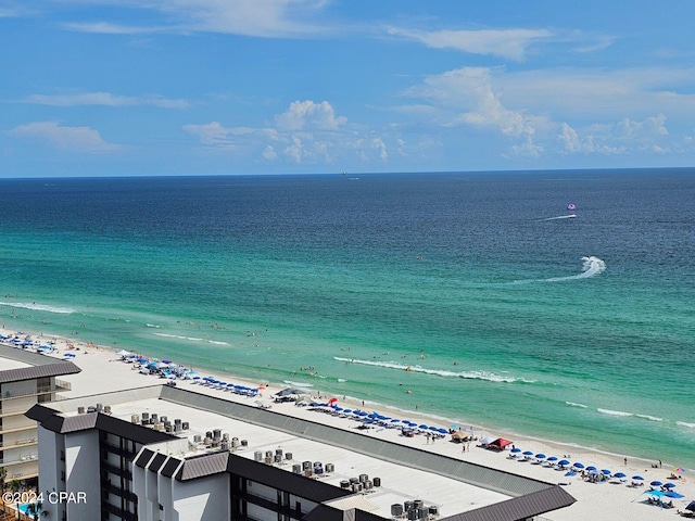 property view of water with a view of the beach