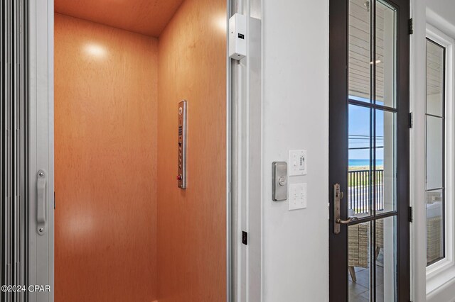 101 Deluna Pl Unit A, Panama City Beach, FL 32413 - interior details featuring elevator