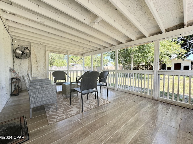 view of sunroom