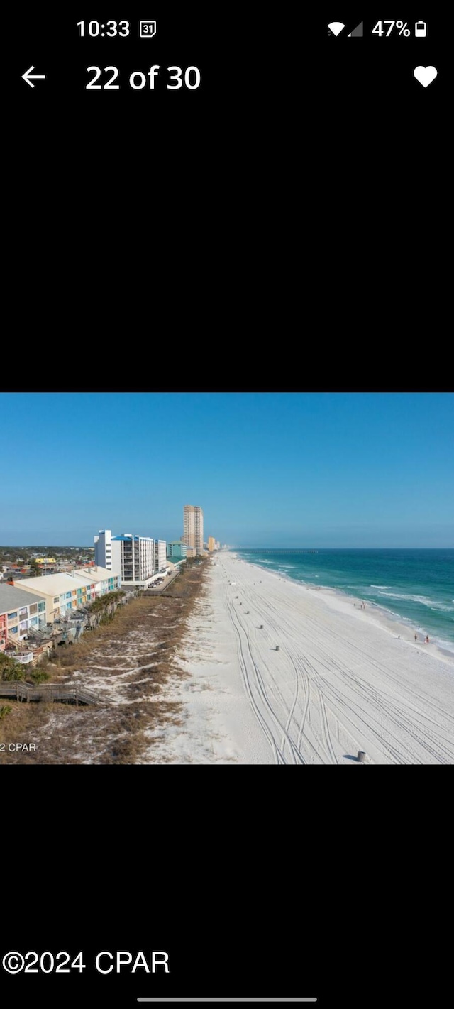 water view with a beach view