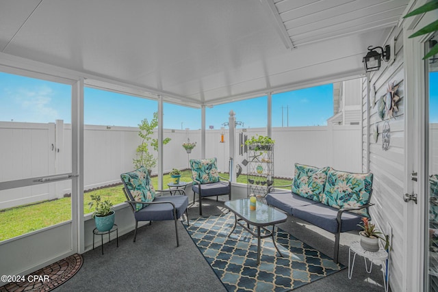 view of sunroom / solarium