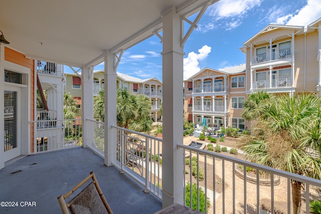 view of balcony