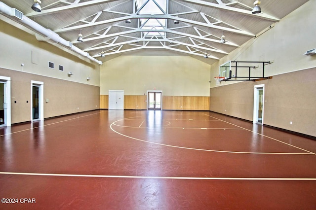 view of sport court