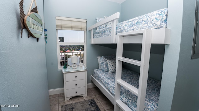 view of tiled bedroom