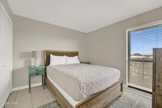 view of tiled bedroom