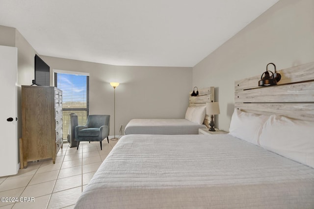 view of tiled bedroom