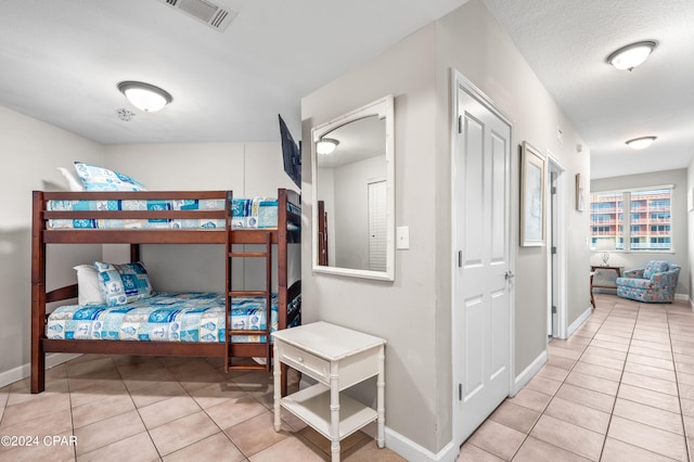 view of tiled bedroom