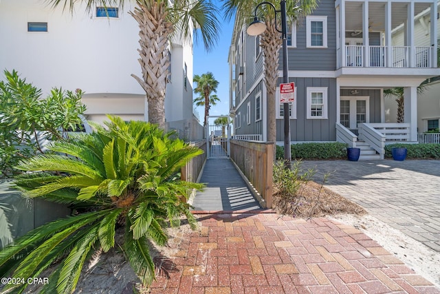93 Emerald Cove Ln, Inlet Beach, FL 32461 - view of home's exterior with a gate and board and batten siding