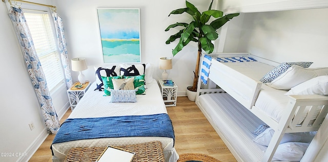 bedroom featuring hardwood / wood-style floors