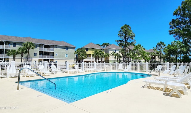 view of pool with a patio