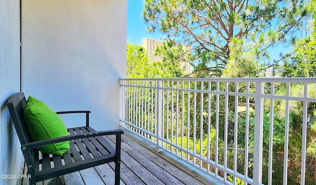 view of balcony