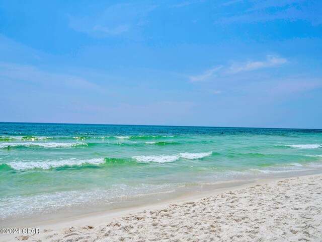 property view of water with a view of the beach