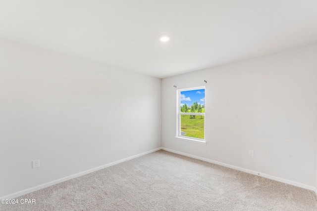 view of carpeted empty room