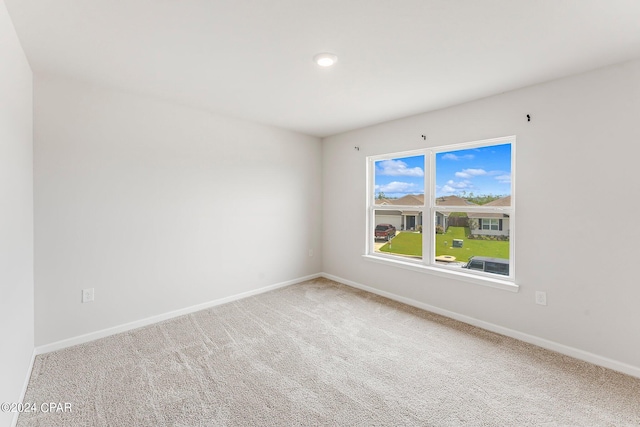 view of carpeted empty room