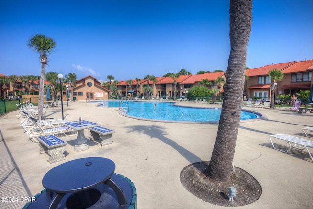 view of pool with a patio area