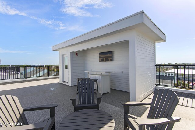 17674 Front Beach Rd Unit 10Units, Panama City Beach, FL 32413 - view of patio / terrace featuring outdoor dry bar