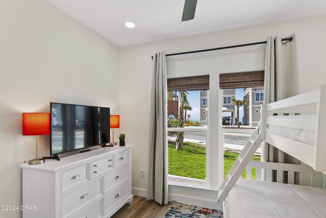 17674 Front Beach Rd Unit 10Units, Panama City Beach, FL 32413 - bedroom with recessed lighting, baseboards, and wood finished floors
