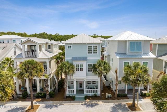 exterior space with a balcony