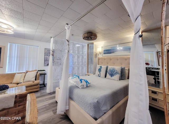 bedroom featuring hardwood / wood-style floors