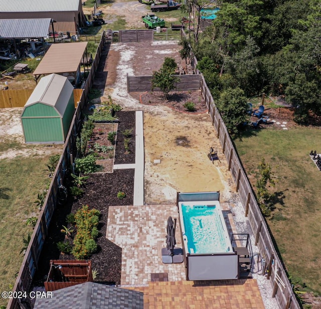 birds eye view of property