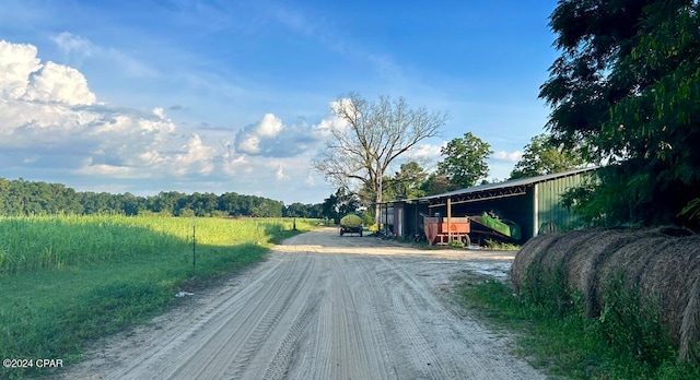 view of road