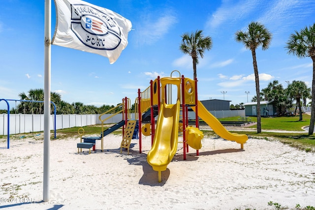 view of play area