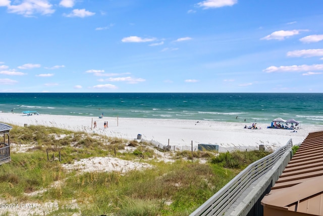 8715 Surf Dr Unit 201A, Panama City Beach, FL 32408 - view of water feature featuring a view of the beach