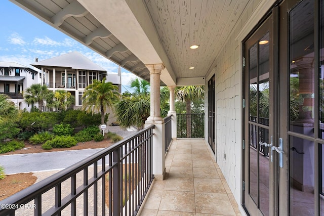 view of balcony